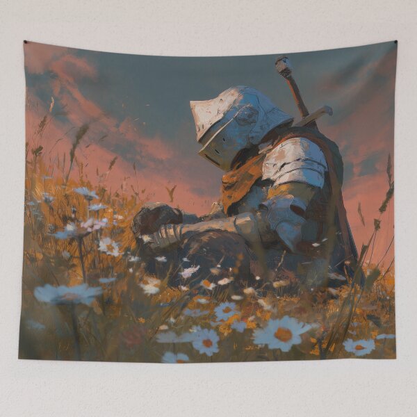 Item preview, Warrior Resting Among Flowers designed and sold by Rtymer.