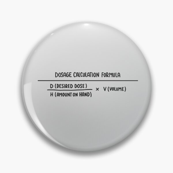 Item preview, Dosage Calculation Formula Black designed and sold by SofiaSava01.