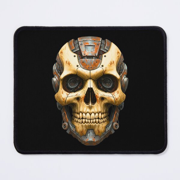 Item preview, Rusty Robotic Skull – Industrial Post-Apocalyptic Art designed and sold by TheSkullRoom.