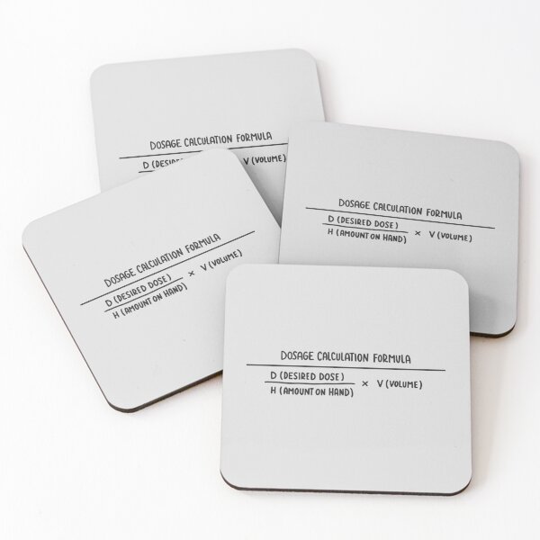Item preview, Dosage Calculation Formula Black designed and sold by SofiaSava01.