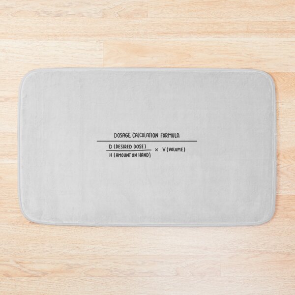 Item preview, Dosage Calculation Formula Black designed and sold by SofiaSava01.