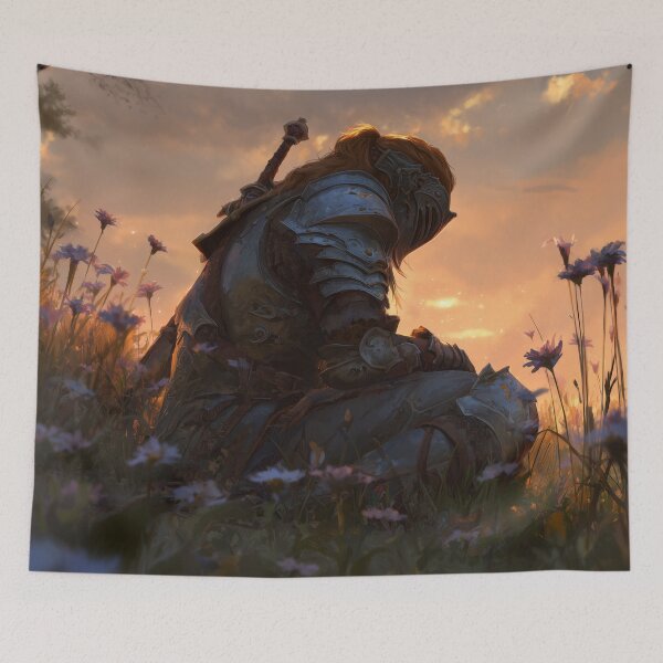 Item preview, Warrior Resting Among Flowers designed and sold by Rtymer.