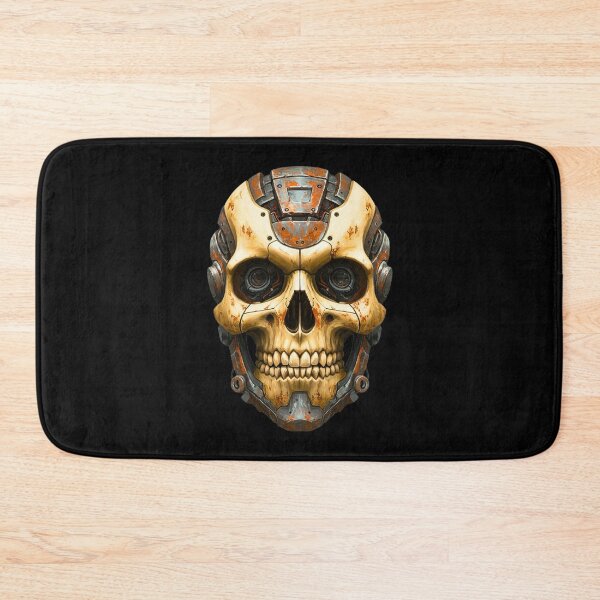 Item preview, Rusty Robotic Skull – Industrial Post-Apocalyptic Art designed and sold by TheSkullRoom.