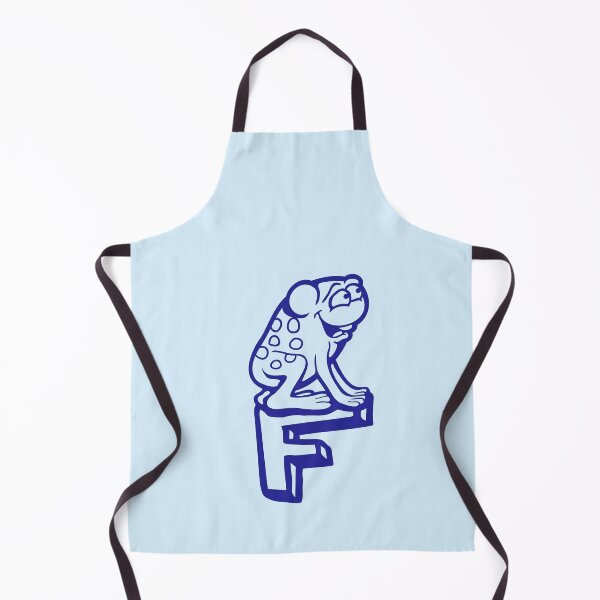 Item preview, Big Letter F Frog First Name Sitting Happy Smile designed and sold by shirt-o-mat.