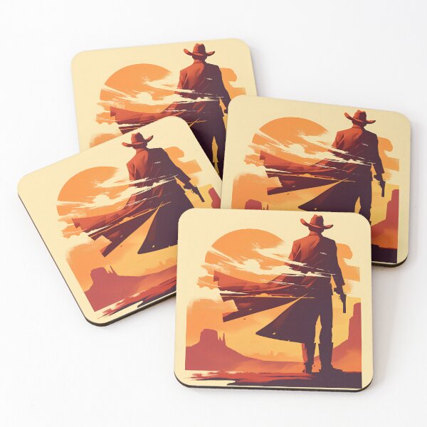 Item preview, Sunset Cowboy – Western Hero Silhouette designed and sold by Windy-market.
