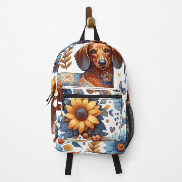 Item preview, Whimsical Floral Dachshunds Dogs designed and sold by Wags & Tails.