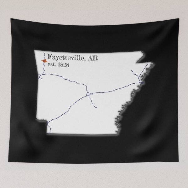 Item preview, Fayetteville, AR [White] designed and sold by PhilbonianDezin.