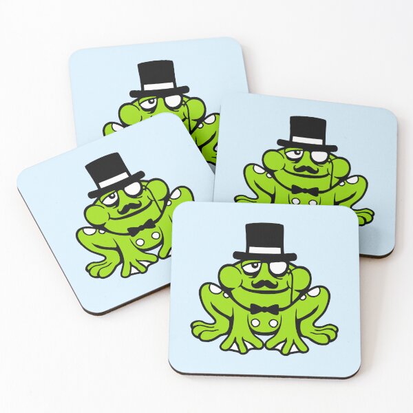 Item preview, Frog Sir Gentleman Mr. rich Monocle Glasses Top Hat designed and sold by shirt-o-mat.
