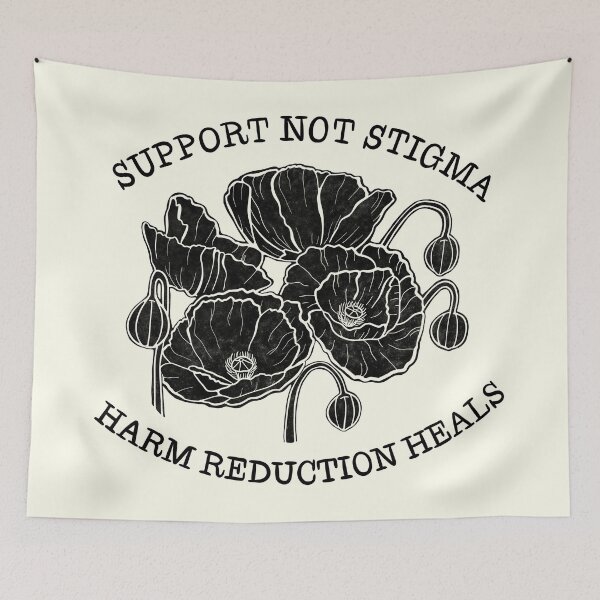 Item preview, Support Not Stigma - Harm Reduction Heals designed and sold by mish-makes.