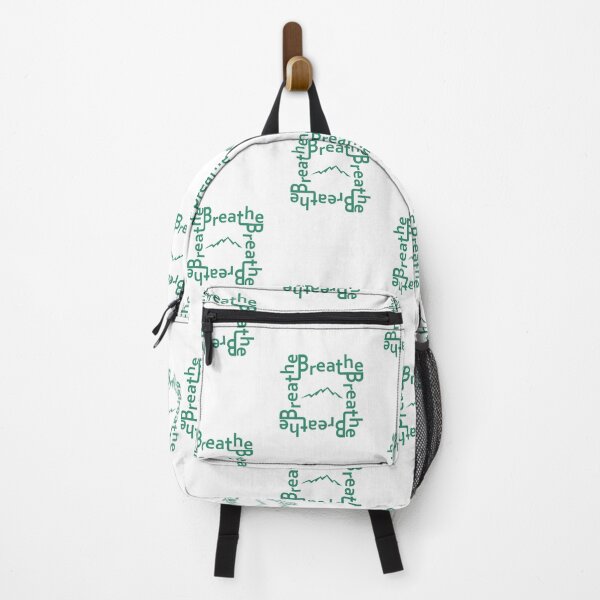 Item preview, Breathe | Green Mountain Silhouette Design | Minimal Nature Typography designed and sold by PnrArtDesign.