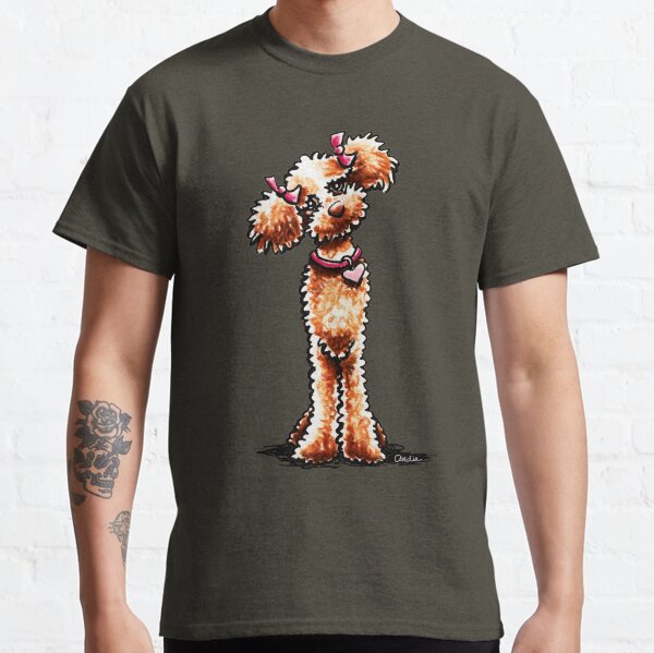 Long Sleeve Shirt Poodle Floral Tee Shirt