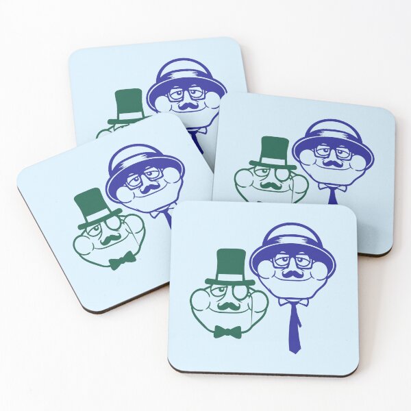 Item preview, 2 Frog Sir Gentlemen Mr. rich Monocle Glasses Top Hat designed and sold by shirt-o-mat.