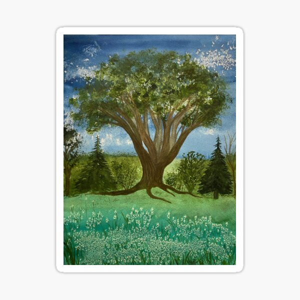 Item preview, Big Tree designed and sold by Lisa Neuman Watercolors.