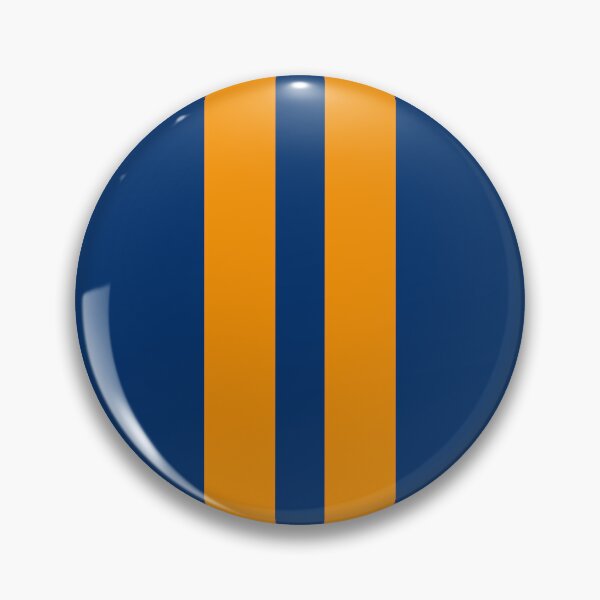 Item preview, Dual Racing Stripes - Large Gap (Orange - Guardsmans Blue Background) designed and sold by Racing Stripes Only.