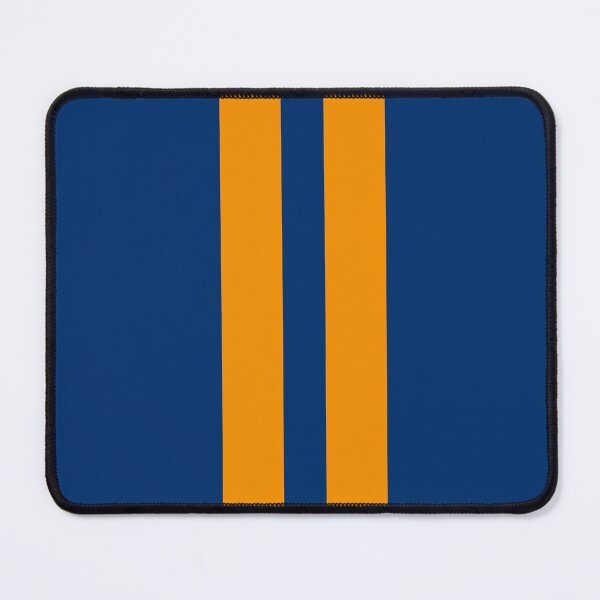 Item preview, Dual Racing Stripes - Large Gap (Orange - Guardsmans Blue Background) designed and sold by Racing Stripes Only.