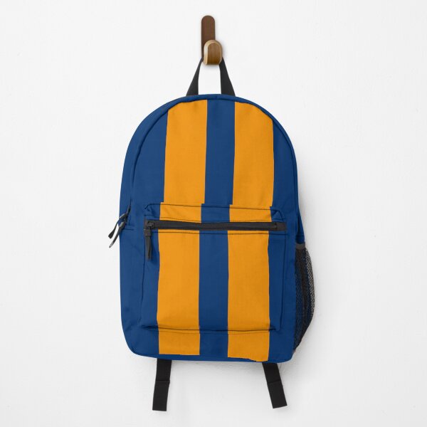 Item preview, Dual Racing Stripes - Large Gap (Orange - Guardsmans Blue Background) designed and sold by Racing Stripes Only.