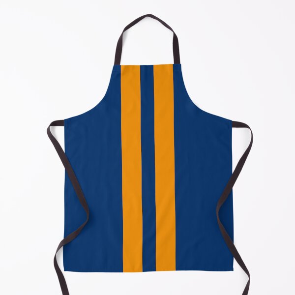 Item preview, Dual Racing Stripes - Large Gap (Orange - Guardsmans Blue Background) designed and sold by Racing Stripes Only.