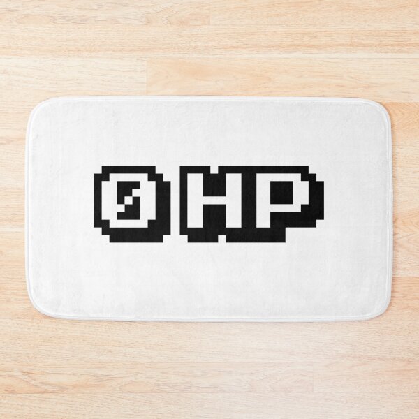 Item preview, 0 HP, Gaming Memes in Pixel Typography designed and sold by Memes N Lore .