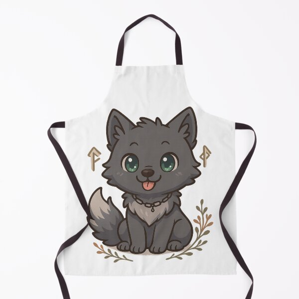 Item preview, Fenrir Kawaii – Mythological Nordic Wolf designed and sold by MythicWild.