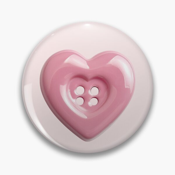 Item preview, Pink Heart Button designed and sold by claireelysek.