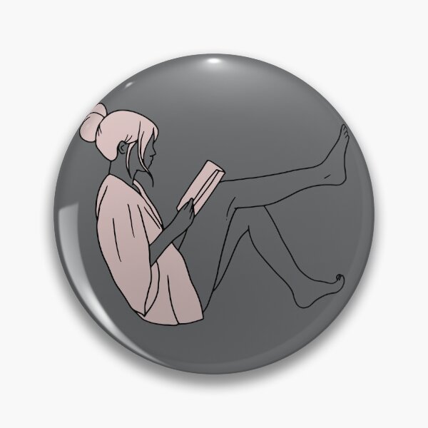 Item preview, Floating in Fiction: Minimalist Reading Girl designed and sold by Obsessities.