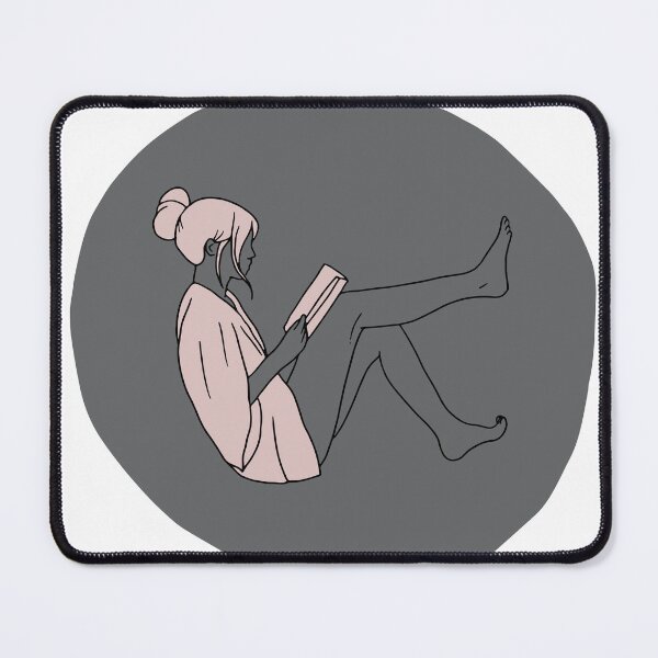 Item preview, Floating in Fiction: Minimalist Reading Girl designed and sold by Obsessities.