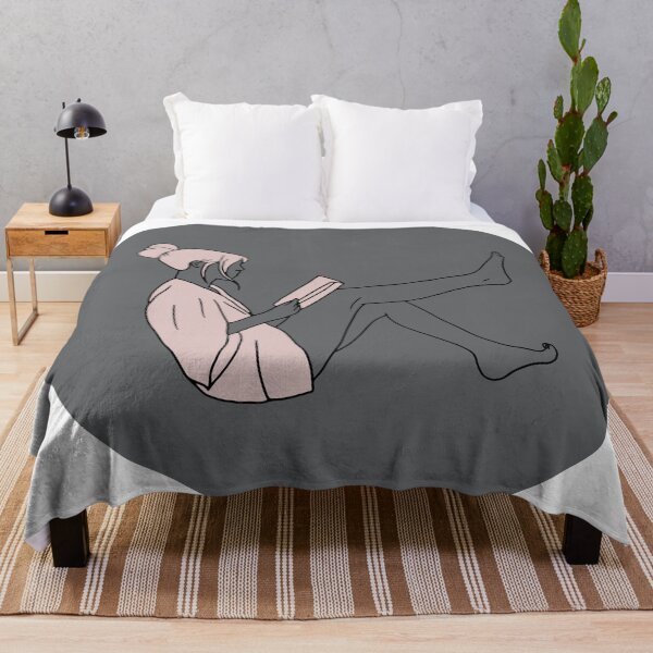 Item preview, Floating in Fiction: Minimalist Reading Girl designed and sold by Obsessities.