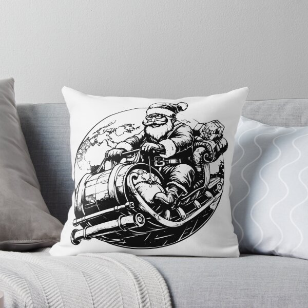 Item preview, Flying Santa Over the World – Vintage Christmas Sleigh Ride Illustration designed and sold by inkoutninja.