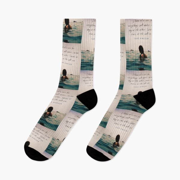 Item preview, Isak Dinesen quote: I know of a cure for everything: salt water...in one way or the other. Sweat, or tears, or the salt sea. designed and sold by artbleed.