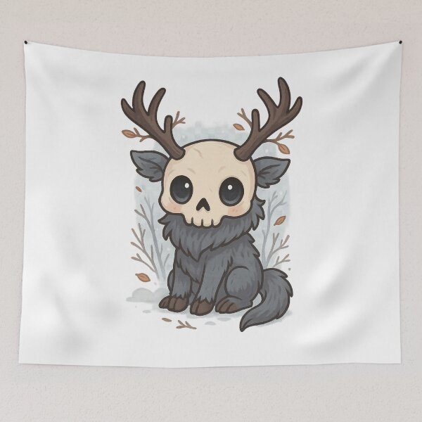 Item preview, Kawaii Wendigo – Creature of Dark Folklore designed and sold by MythicWild.