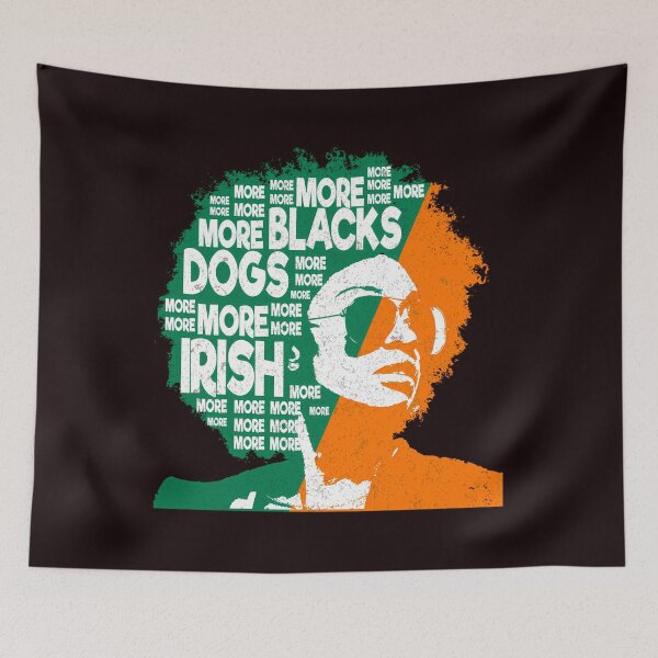 Item preview, More Blacks More Dogs More Irish Ireland Flag Anti-Racism. designed and sold by WindowStone.