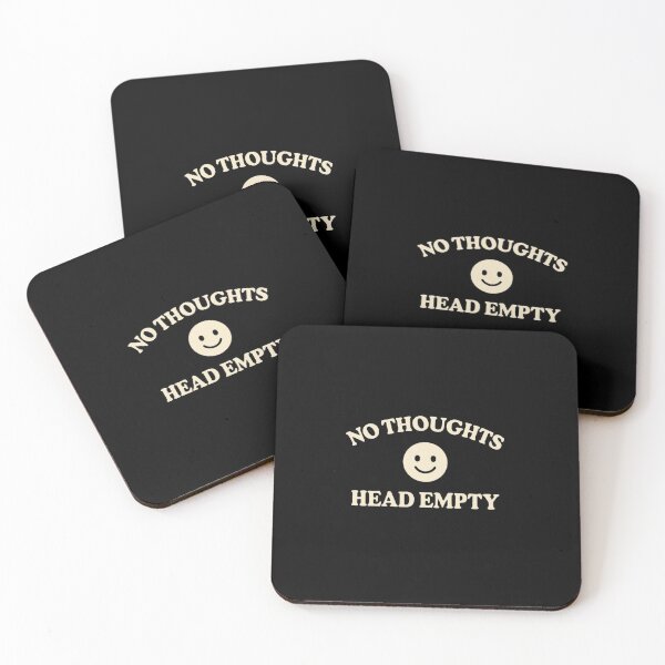 Item preview, No Thoughts Head Empty – Funny Meme Style Design designed and sold by CUSTOMIASMIM.
