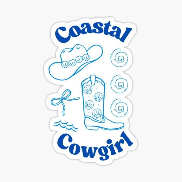 Item preview, Coastal Cowgirl, Cowgirlstiefel, Muscheln, Meeresstimmung designed and sold by The Simple Collective.
