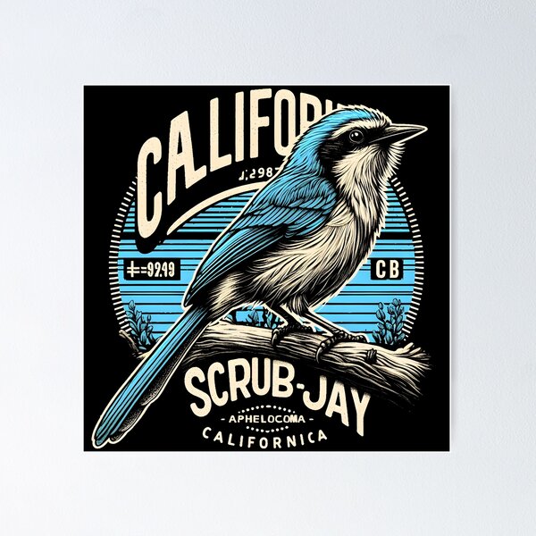 Item preview, California Scrub-Jay 9 designed and sold by theAVIARY7.