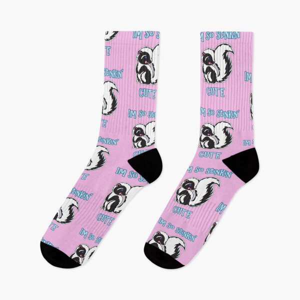 Item preview, Skunk, I'm so stinkin' cute pink design for girls, boys, infants, toddlers, kids and children designed and sold by BellaRcompany.