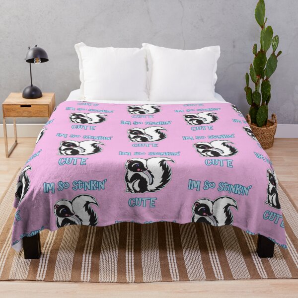 Item preview, Skunk, I'm so stinkin' cute pink design for girls, boys, infants, toddlers, kids and children designed and sold by BellaRcompany.