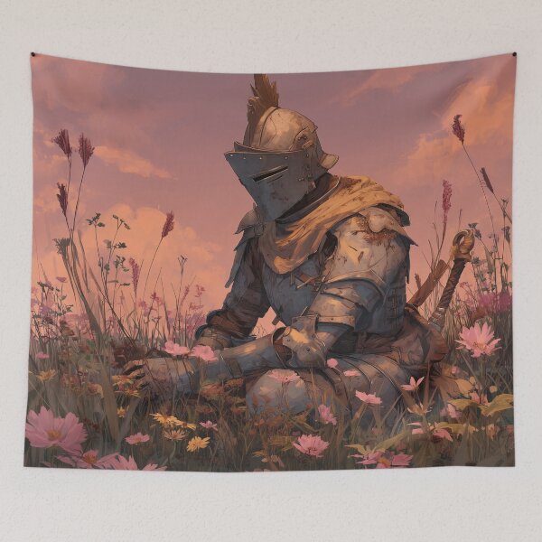 Item preview, Warrior Resting Among Flowers designed and sold by Rtymer.