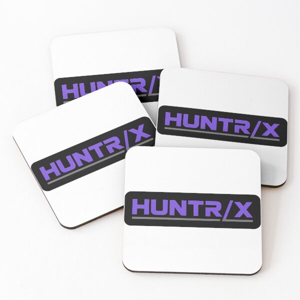 Item preview, HUNTR/X Box Logo - Bold Purple K-pop Aesthetic designed and sold by Fidgetytame.
