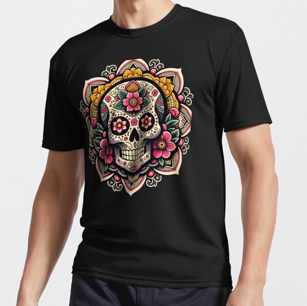 Item preview, Calavera de azúcar con temática asiática designed and sold by Sugar Skull Shop.