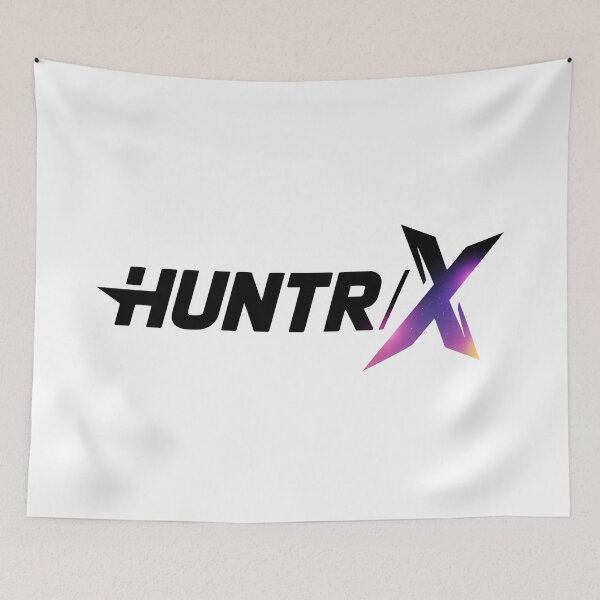Item preview, HUNTR/X Gradient Slash Logo - Neon K-pop Girl Group Style designed and sold by Fidgetytame.