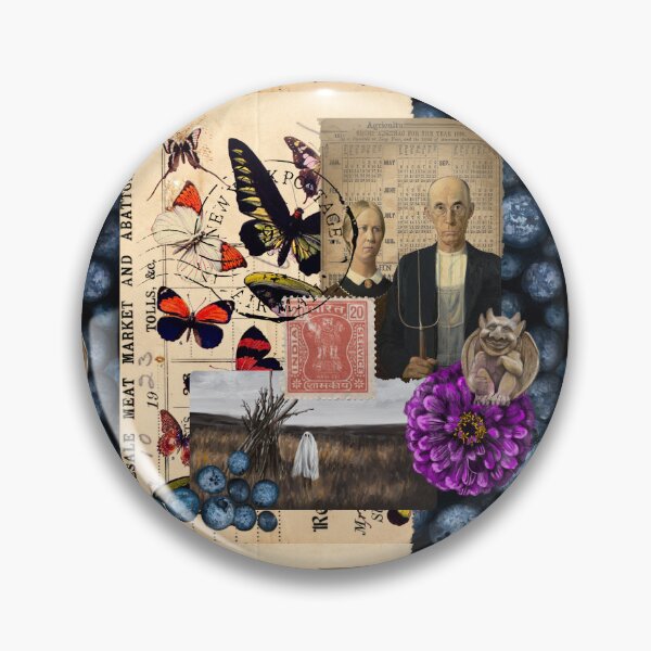 Item preview, American Gothic Blueberry Collage designed and sold by missdebi27.