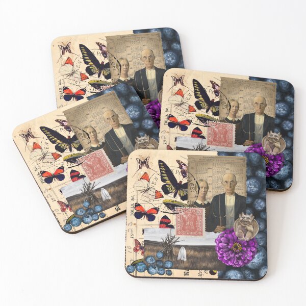 Item preview, American Gothic Blueberry Collage designed and sold by missdebi27.