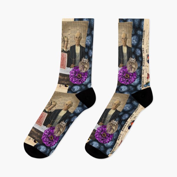 Item preview, American Gothic Blueberry Collage designed and sold by missdebi27.