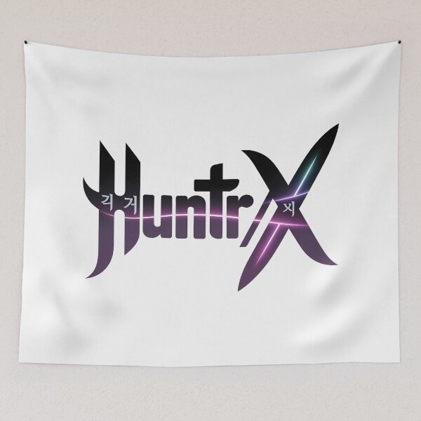 Item preview, HUNTR/X Korean Logo - Shiny Gradient K-pop Aesthetic designed and sold by Fidgetytame.