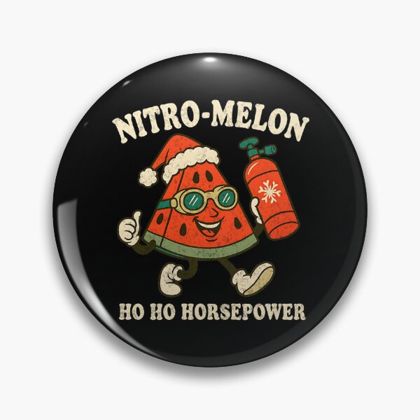 Item preview, Nitro Melon Funny Christmas Racing Ho Ho Horsepower Drag Racing designed and sold by CarantinedChaos.
