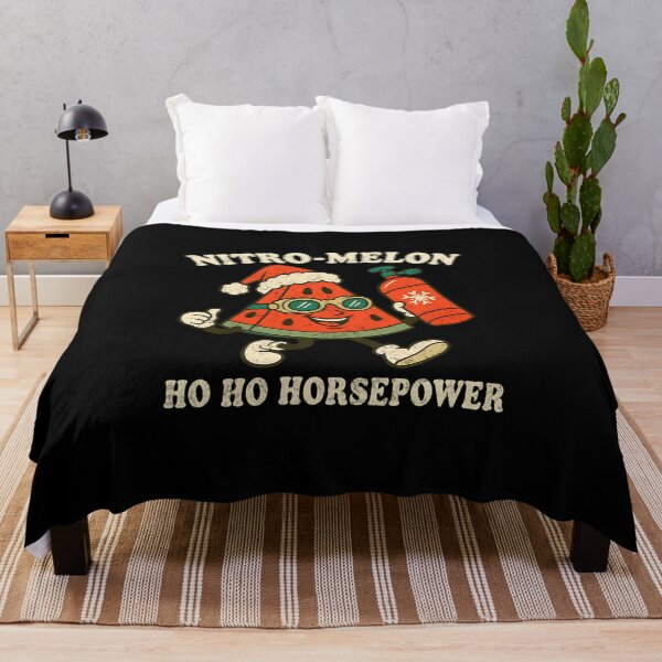 Item preview, Nitro Melon Funny Christmas Racing Ho Ho Horsepower Drag Racing designed and sold by CarantinedChaos.