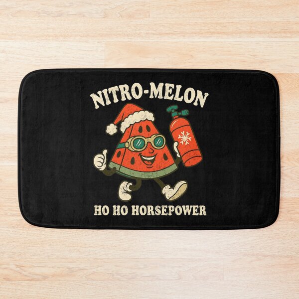 Item preview, Nitro Melon Funny Christmas Racing Ho Ho Horsepower Drag Racing designed and sold by CarantinedChaos.