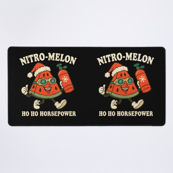 Item preview, Nitro Melon Funny Christmas Racing Ho Ho Horsepower Drag Racing designed and sold by CarantinedChaos.