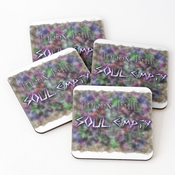 Item preview, Inbox Full Soul Empty Watercolor designed and sold by SmashingDeals.