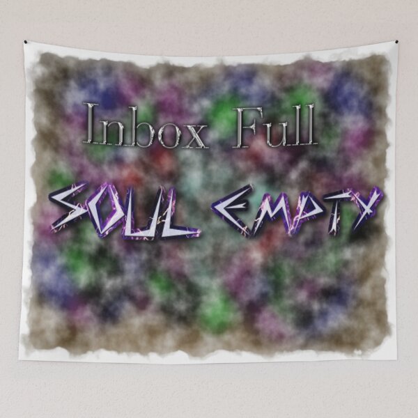 Item preview, Inbox Full Soul Empty Watercolor designed and sold by SmashingDeals.
